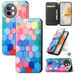 For vivo S18e CaseNeo Colorful Magnetic Leather Phone Case(Colorful Cube)