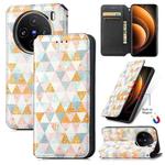 For vivo X100 CaseNeo Colorful Magnetic Leather Phone Case(Rhombus)