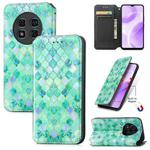 For Ulefone Note 15 CaseNeo Colorful Magnetic Leather Phone Case(Emeralds)