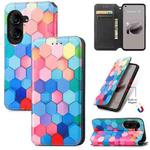 For ASUS  Zenfone 10 CaseNeo Colorful Magnetic Leather Phone Case(Colorful Cube)