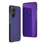 For Xiaomi  Poco X7 Pro Plated Mirror Horizontal Flip Leather Phone Case with Holder(Purple)