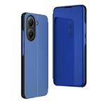 For Xiaomi  Poco X7 Pro Plated Mirror Horizontal Flip Leather Phone Case with Holder(Blue)