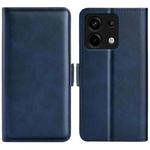 For Xiaomi Redmi Note 13 Pro 5G Dual-side Magnetic Buckle Horizontal Flip Leather Phone Case(Dark Blue)