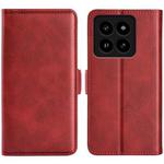 For Xiaomi 14 Pro Dual-side Magnetic Buckle Horizontal Flip Leather Phone Case(Red)