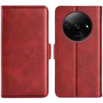 For Xiaomi Redmi A3 Dual-side Magnetic Buckle Horizontal Flip Leather Phone Case(Red)