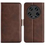 For Xiaomi 14 Ultra Dual-side Magnetic Buckle Horizontal Flip Leather Phone Case(Brown)