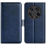 For Xiaomi 14 Ultra Dual-side Magnetic Buckle Horizontal Flip Leather Phone Case(Dark Blue)