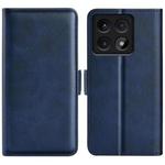 For Xiaomi 14T Dual-side Magnetic Buckle Horizontal Flip Leather Phone Case(Dark Blue)