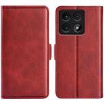 For Xiaomi 14T Dual-side Magnetic Buckle Horizontal Flip Leather Phone Case(Red)