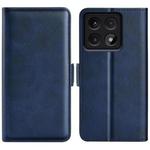 For Xiaomi 14T Pro Dual-side Magnetic Buckle Horizontal Flip Leather Phone Case(Dark Blue)