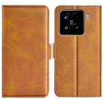 For Xiaomi 15 Dual-side Magnetic Buckle Horizontal Flip Leather Phone Case(Yellow)