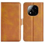 For Xiaomi Redmi Note 14 Pro+ Dual-side Magnetic Buckle Horizontal Flip Leather Phone Case(Yellow)