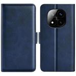 For Xiaomi Redmi Note 14 Pro+ Dual-side Magnetic Buckle Horizontal Flip Leather Phone Case(Dark Blue)