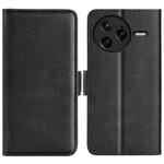 For Redmi K80 Pro / Poco F7 Ultra Dual-side Magnetic Buckle Horizontal Flip Leather Phone Case(Black)