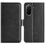 For Redmi A5 4G 173.3mm Dual-side Magnetic Buckle Horizontal Flip Leather Phone Case(Black)