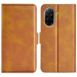 For Redmi A5 4G 173.3mm Dual-side Magnetic Buckle Horizontal Flip Leather Phone Case(Yellow)