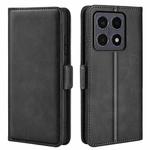 For Xiaomi 15T Dual-side Magnetic Buckle Horizontal Flip Leather Phone Case(Black)