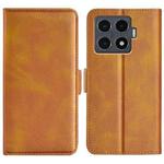 For Xiaomi 15T Pro Dual-side Magnetic Buckle Horizontal Flip Leather Phone Case(Yellow)