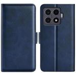 For Xiaomi 15T Pro Dual-side Magnetic Buckle Horizontal Flip Leather Phone Case(Dark Blue)