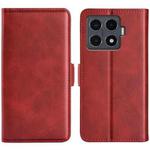 For Xiaomi 15T Pro Dual-side Magnetic Buckle Horizontal Flip Leather Phone Case(Red)