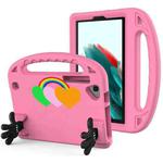 For Samsung Galaxy Tab A9 Love Small Palm Holder EVA Tablet Case(Pink)