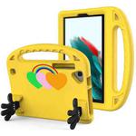 For Samsung Galaxy Tab A9 Love Small Palm Holder EVA Tablet Case(Yellow)