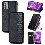 For Nokia G42 Cubic Grid Pressed Magnetic Leather Phone Case(Black)