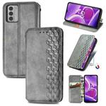 For Nokia G42 Cubic Grid Pressed Magnetic Leather Phone Case(Grey)