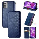 For Nokia G42 Cubic Grid Pressed Magnetic Leather Phone Case(Blue)