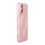 For iPhone 16 Plus ENKAY MagSafe Matte TPU Phone Case with Lens Film(Pink)