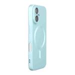 For iPhone 16 Plus ENKAY MagSafe Matte TPU Phone Case with Lens Film(Blue)