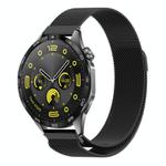 For Huawei Watch GT4 46mm Milan Magnetic Steel Mesh Watch Band(Black)