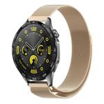 For Huawei Watch GT4 46mm Milan Magnetic Steel Mesh Watch Band(Champagne)