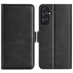 For Samsung Galaxy A26 Dual-side Magnetic Buckle Horizontal Flip Leather Phone Case(Black)