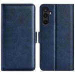 For Samsung Galaxy M16 / F16 Dual-side Magnetic Buckle Horizontal Flip Leather Phone Case(Dark Blue)