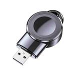 For Apple Watch Aluminum USB Watch Wireless Charger(Black)