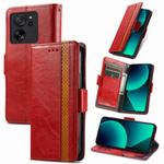 For Xiaomi 13T / 13T Pro CaseNeo Splicing Dual Magnetic Buckle Leather Phone Case(Red)