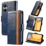 For Xiaomi Redmi 13C CaseNeo Splicing Dual Magnetic Buckle Leather Phone Case(Blue)