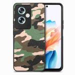For OPPO A79 5G Retro Camouflage Leather Back Phone Case(Green)