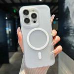 For iPhone 17 Transparent TPU Hybrid PC Magsafe Phone Case(White)