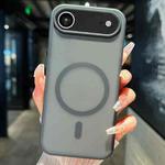 For iPhone 17 Air Transparent TPU Hybrid PC Magsafe Phone Case(Black)