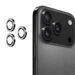 For iPhone 17 Pro / 17 Pro Max ENKAY AR Anti-reflection Individual Diamond Ring Camera Lens Glass Full Film(Black)