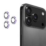 For iPhone 17 Pro / 17 Pro Max ENKAY AR Anti-reflection Individual Diamond Ring Camera Lens Glass Full Film(Light Purple)