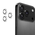 For iPhone 17 Pro / 17 Pro Max ENKAY AR Anti-reflection Individual Diamond Ring Camera Lens Glass Full Film(Silver)