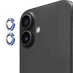 For iPhone 17 ENKAY AR Anti-reflection Individual Diamond Ring Camera Lens Glass Full Film(Sea Blue)