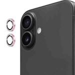 For iPhone 17 ENKAY AR Anti-reflection Individual Diamond Ring Camera Lens Glass Full Film(Pink)