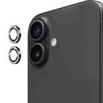 For iPhone 17 ENKAY AR Anti-reflection Individual Diamond Ring Camera Lens Glass Full Film(Black)