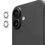 For iPhone 17 ENKAY AR Anti-reflection Individual Diamond Ring Camera Lens Glass Full Film(Silver)