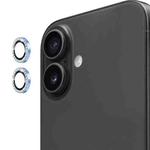For iPhone 17 ENKAY AR Anti-reflection Individual Diamond Ring Camera Lens Glass Full Film(Sierra Blue)