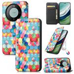 For Huawei Mate 60 Pro CaseNeo Colorful Magnetic Leather Phone Case(Magic Space)